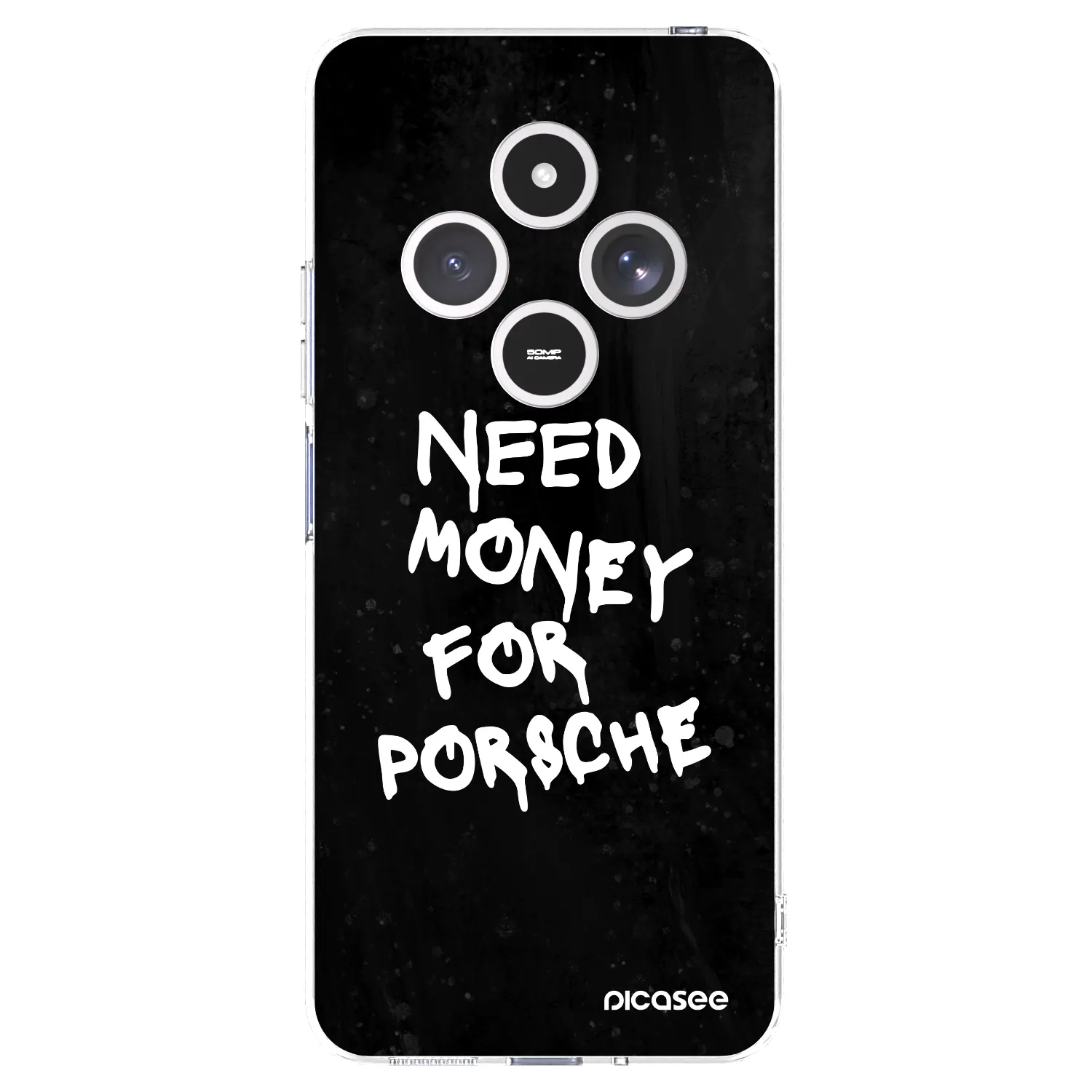 Picasee Xiaomi Redmi 14C Hülle - Transparentes Silikon - Black Dollar