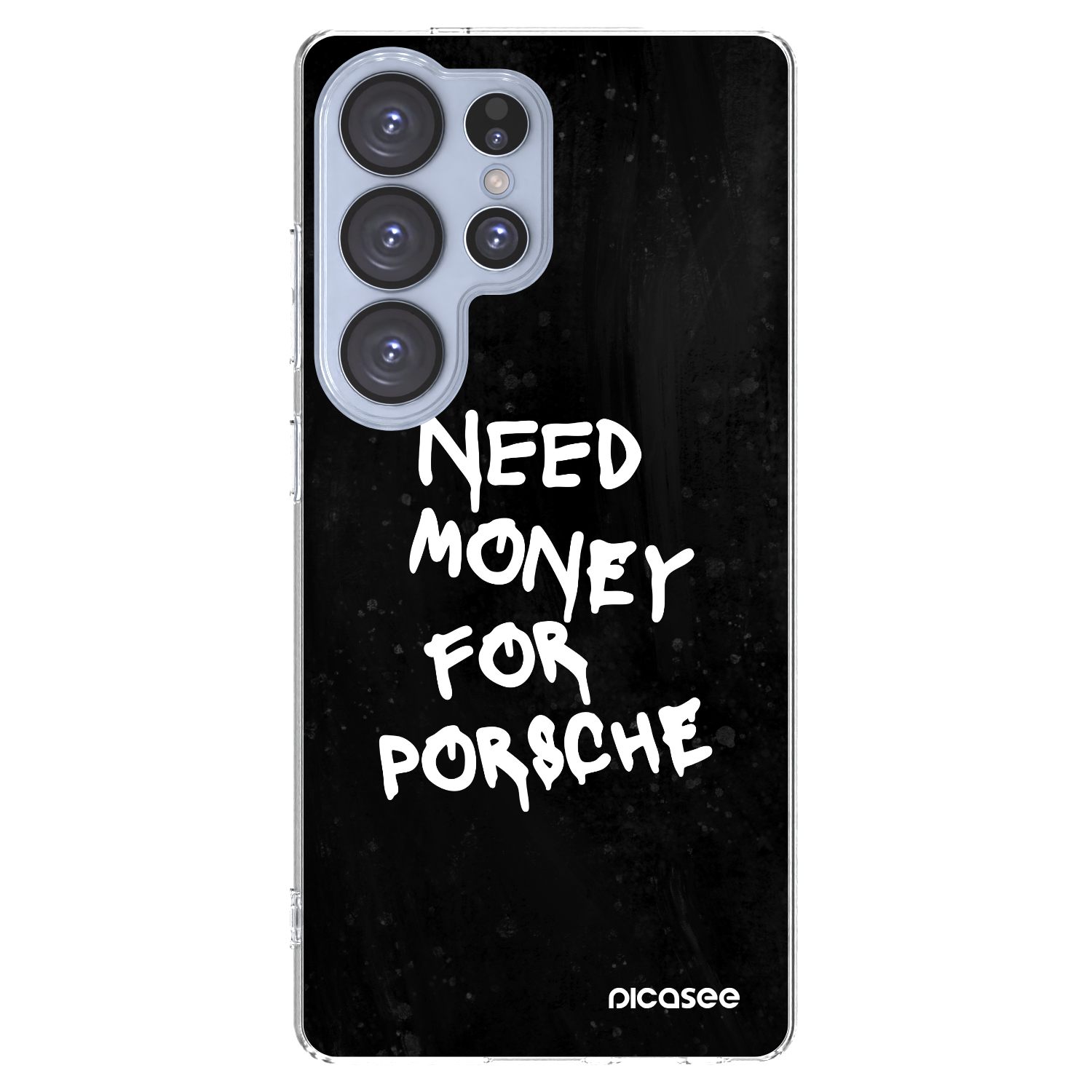 Picasee Samsung Galaxy S25 Ultra 5G Hülle - Transparentes Silikon - Black Dollar