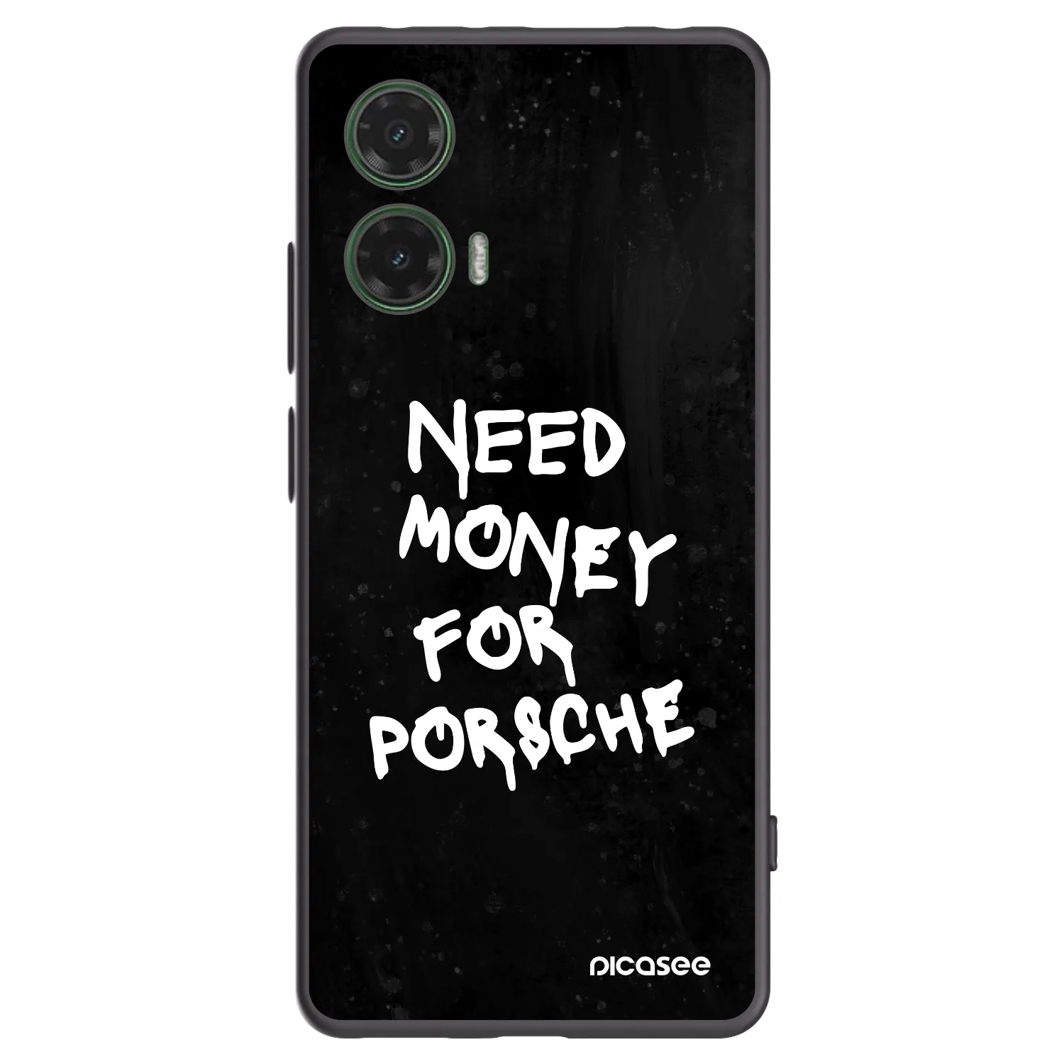 Picasee Motorola Moto G35 5G Hülle - Schwarzes Silikon - Black Dollar