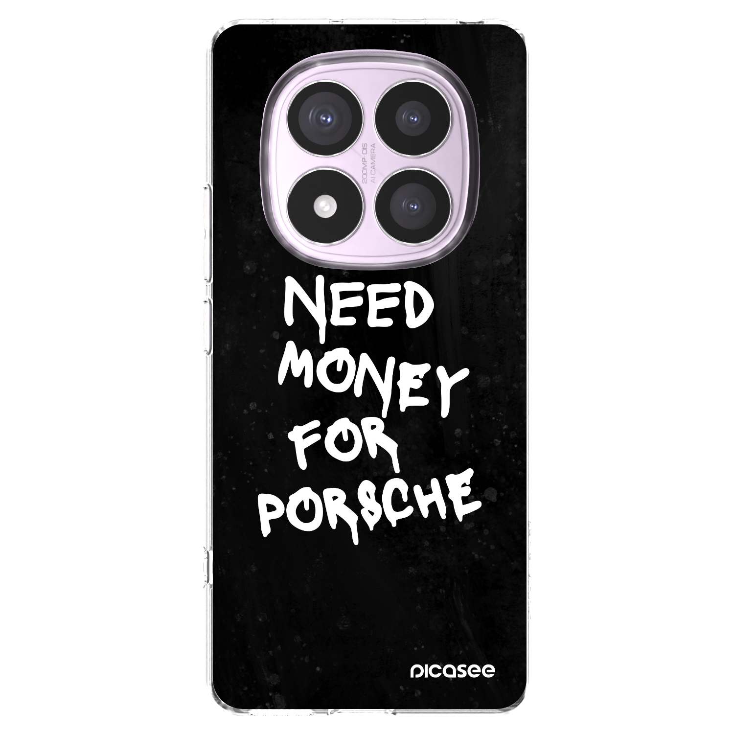 Picasee Xiaomi Redmi Note 14 Pro 4G Hülle - Transparentes Silikon - Black Dollar