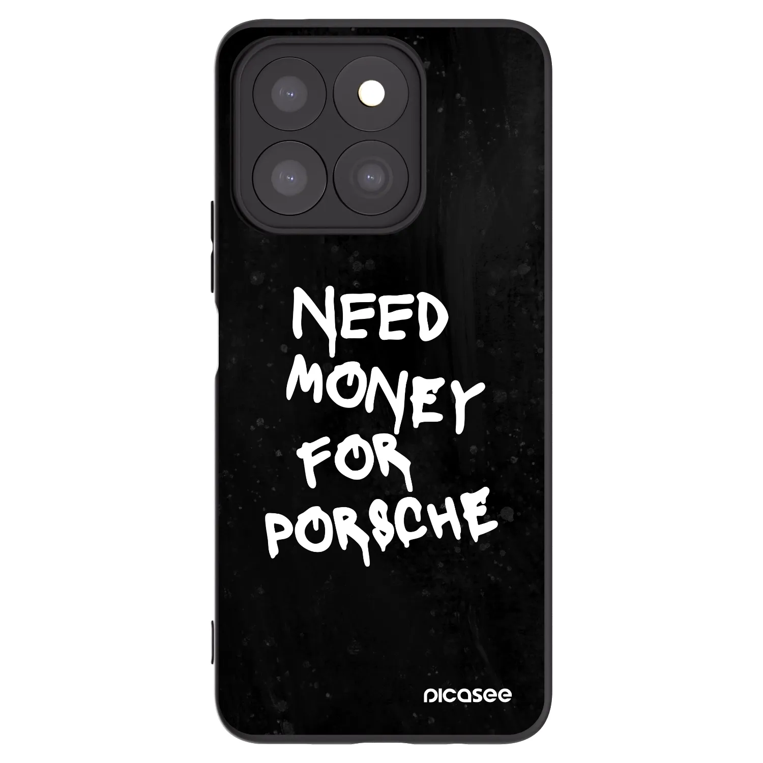 Picasee Honor X8c Hülle - Schwarzes Silikon - Black Dollar