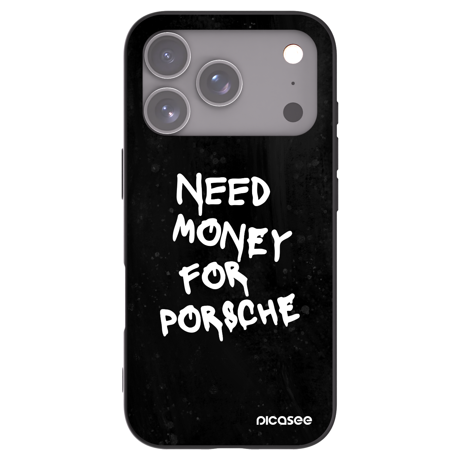 Picasee Apple iPhone 17 Pro Hülle - Schwarzes Silikon - Black Dollar
