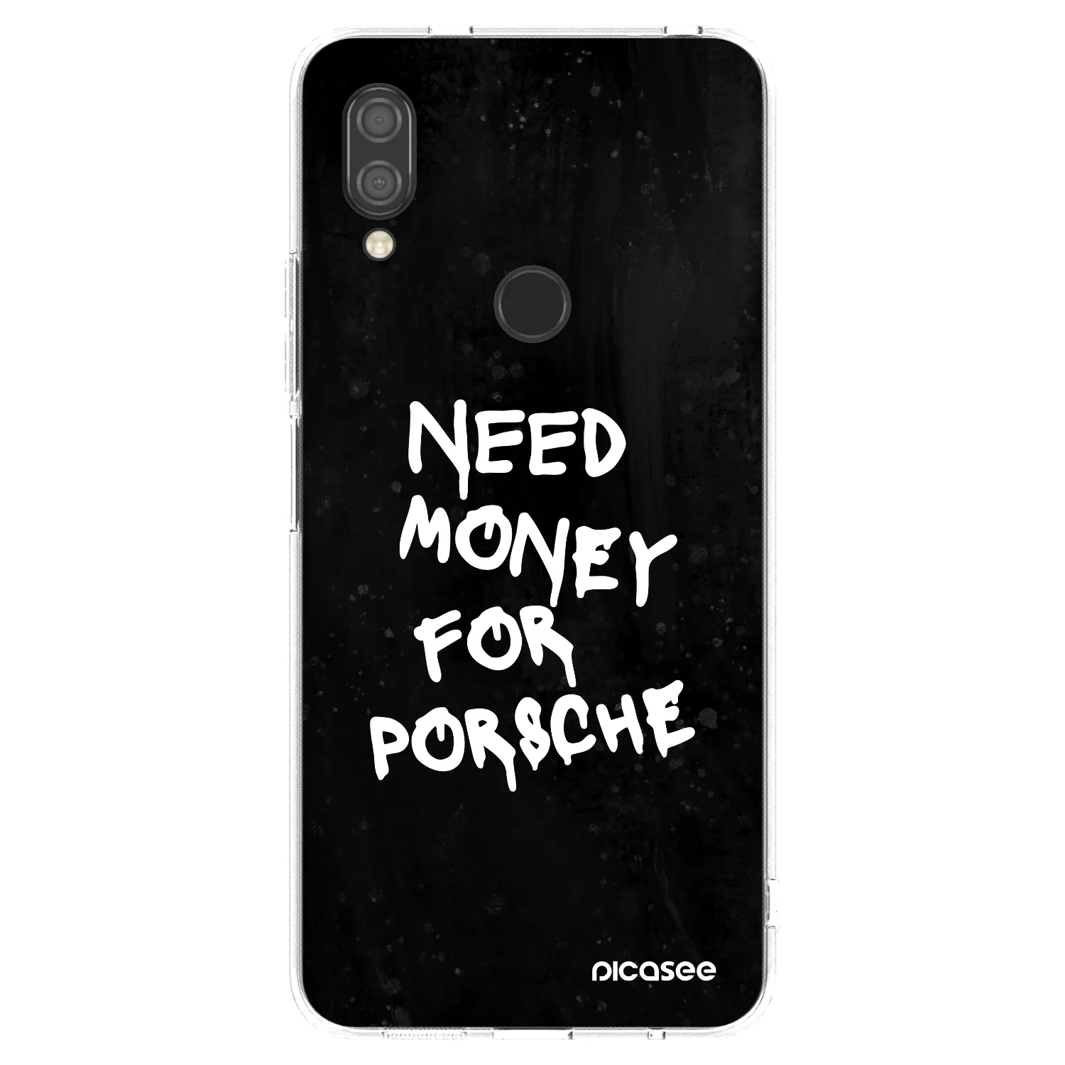 Picasee Xiaomi Redmi 7 Hülle - Transparentes Silikon - Black Dollar