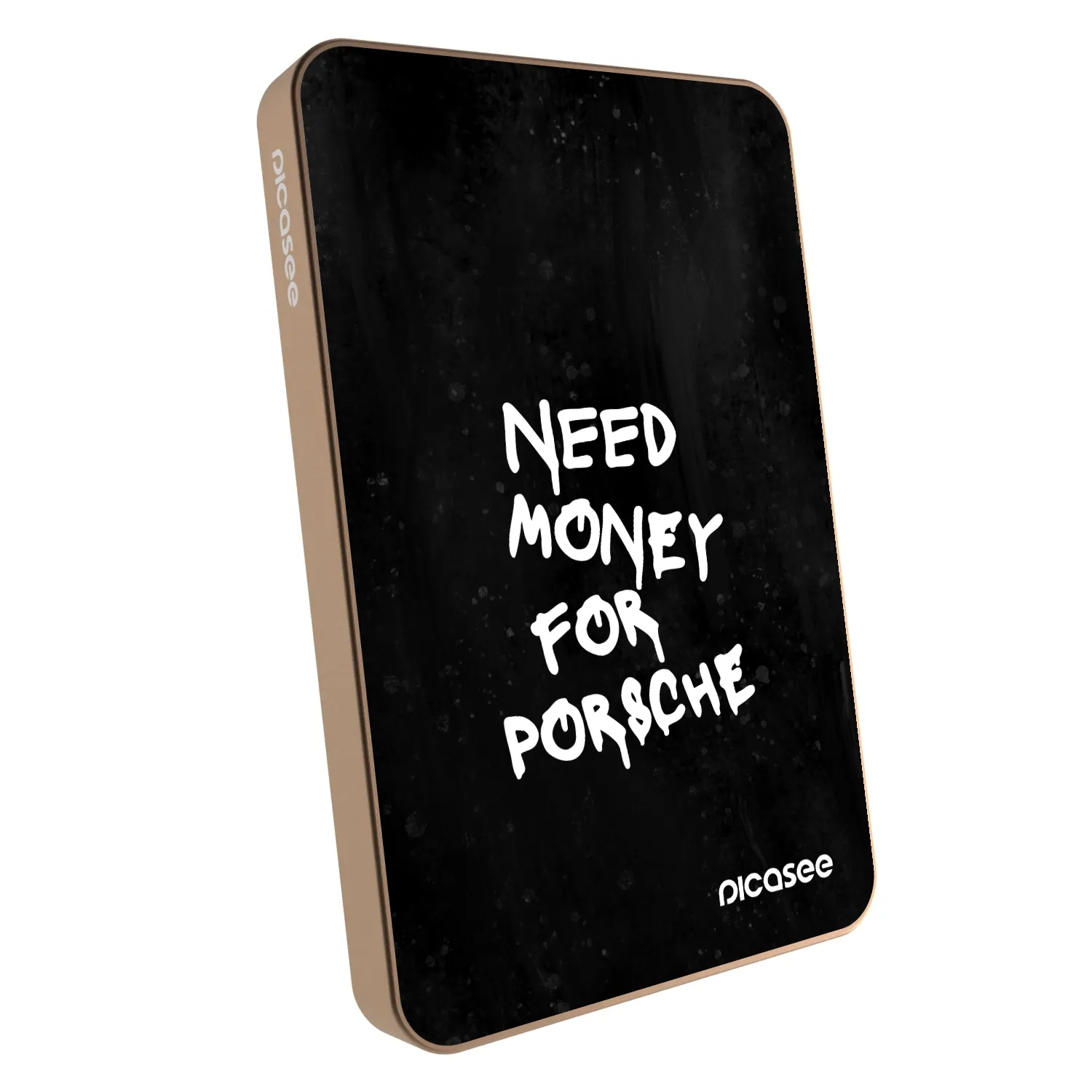 Picasee Powerbank mit MagSafe 5 000 mAh Golden - Black Dollar