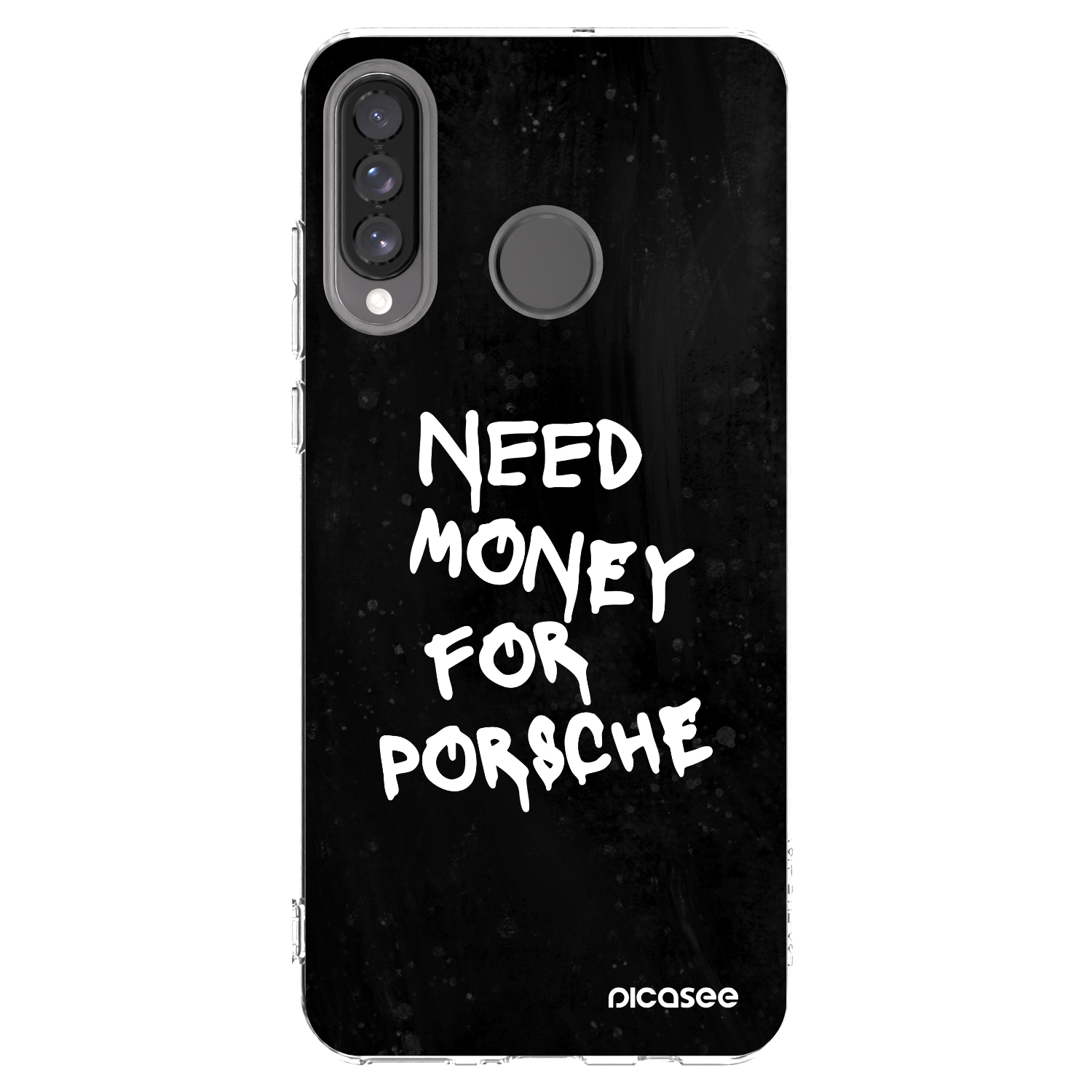 Picasee Huawei P30 Lite Hülle - Transparentes Silikon - Black Dollar
