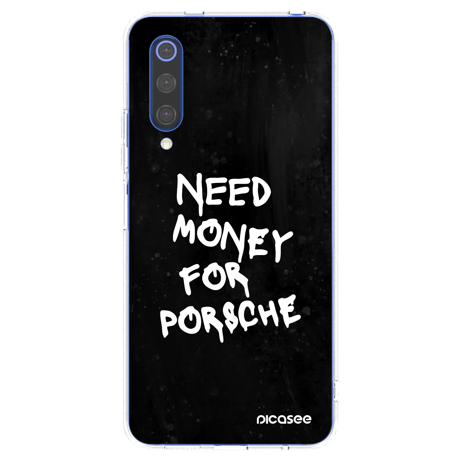 Picasee Xiaomi Mi 9 SE Hülle - Transparentes Silikon - Black Dollar