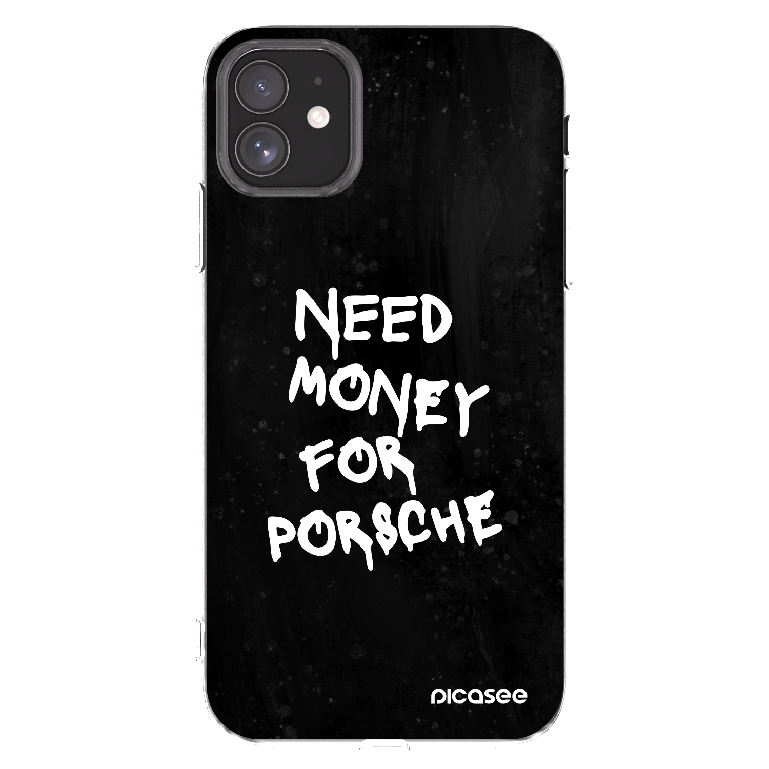 Picasee Apple iPhone 11 Hülle - Transparentes Silikon - Black Dollar