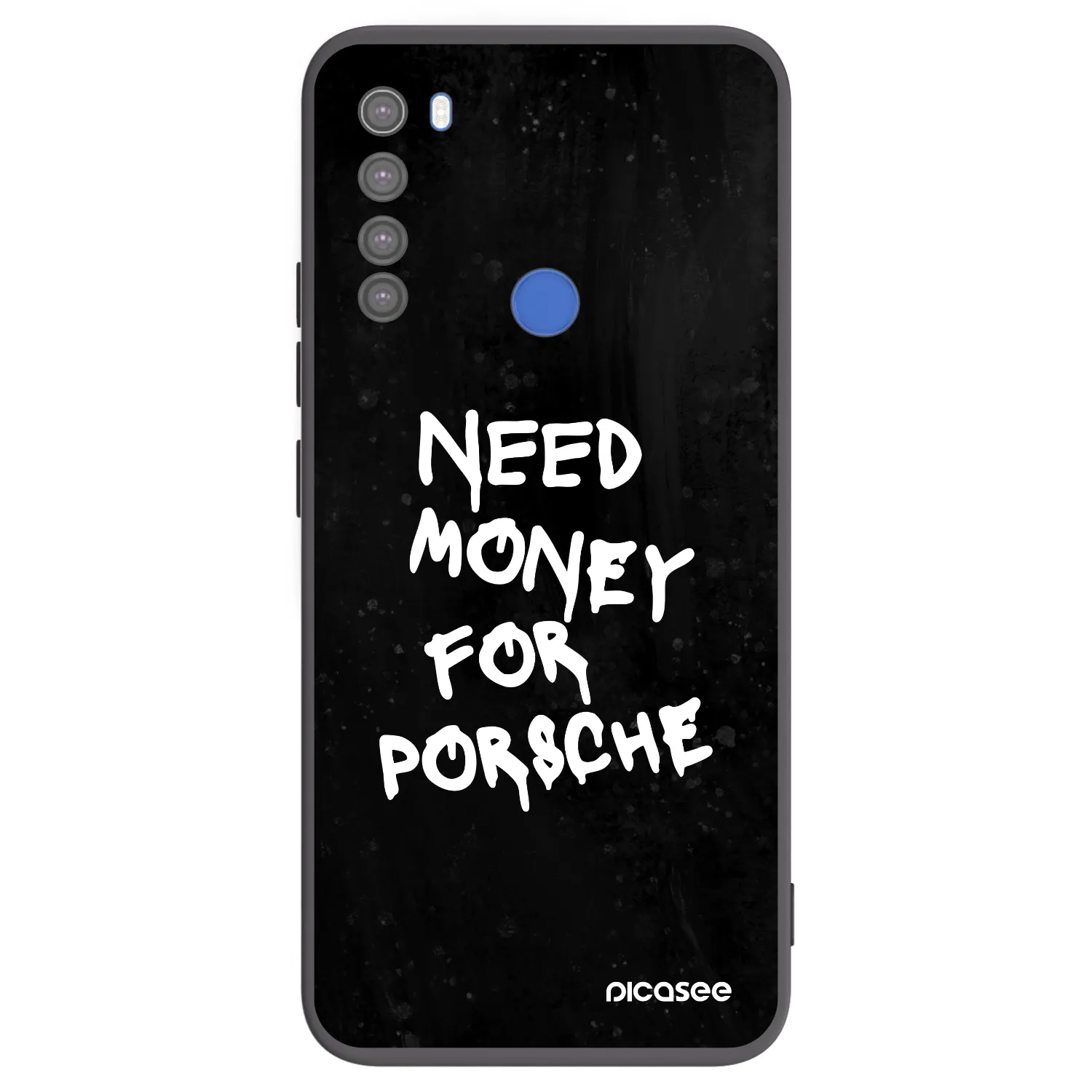 Picasee Xiaomi Redmi Note 8T Hülle - Schwarzes Silikon - Black Dollar
