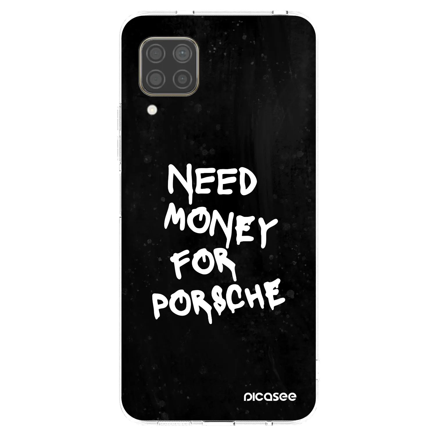 Picasee Huawei P40 Lite Hülle - Transparentes Silikon - Black Dollar