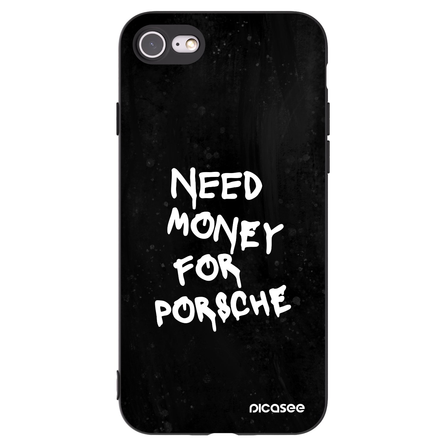 Picasee Apple iPhone SE 2020 Hülle - Schwarzes Silikon - Black Dollar