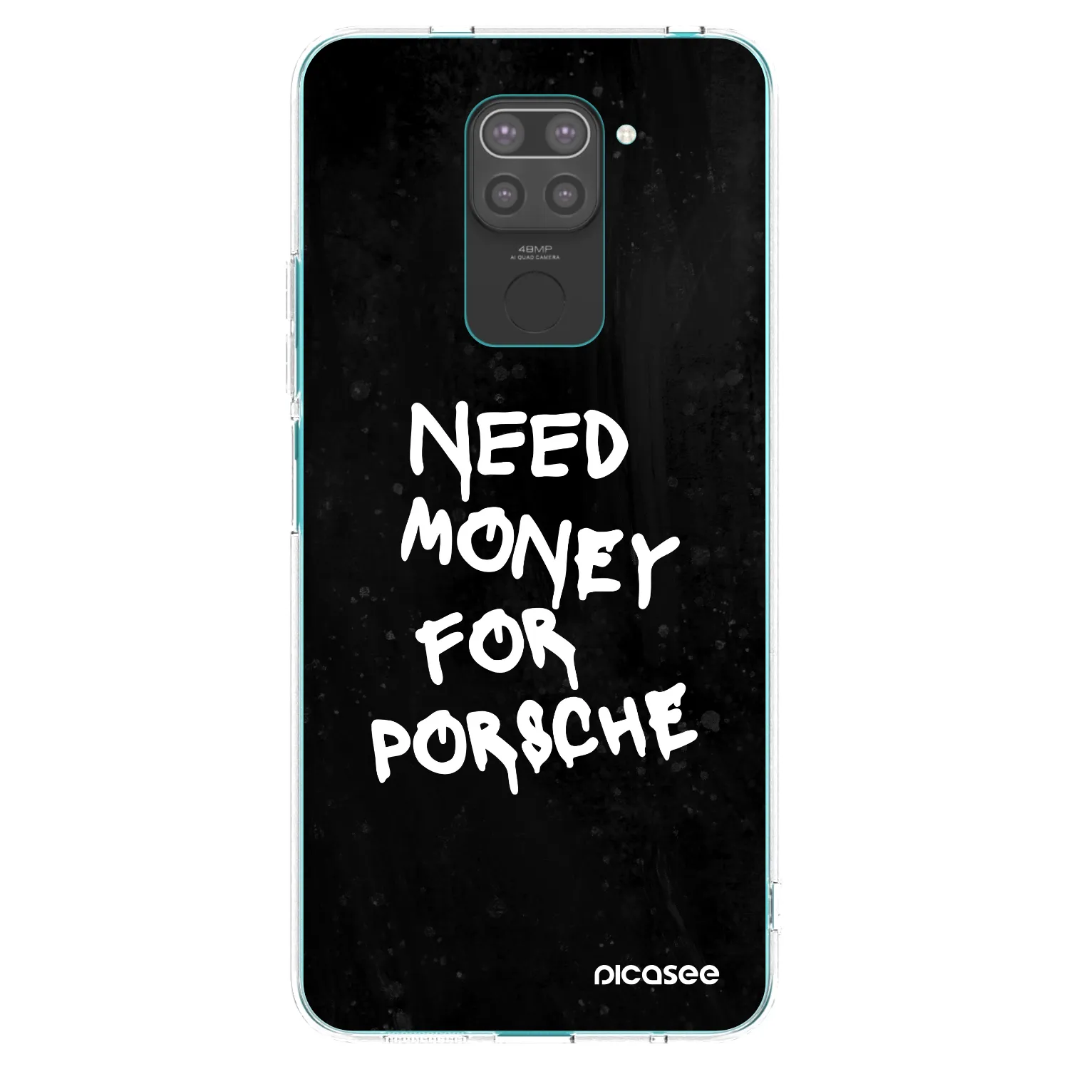 Picasee Xiaomi Redmi Note 9 Hülle - Schwarzes Silikon - Black Dollar