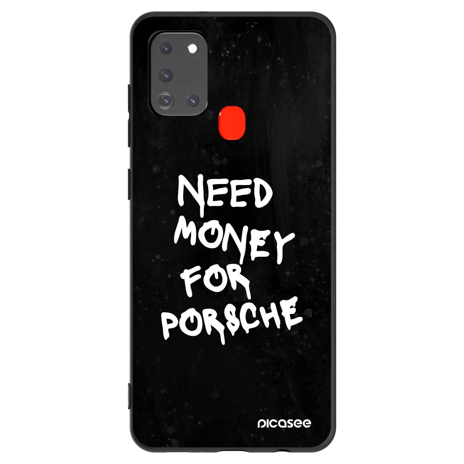 Picasee Samsung Galaxy A21s Hülle - Schwarzes Silikon - Black Dollar