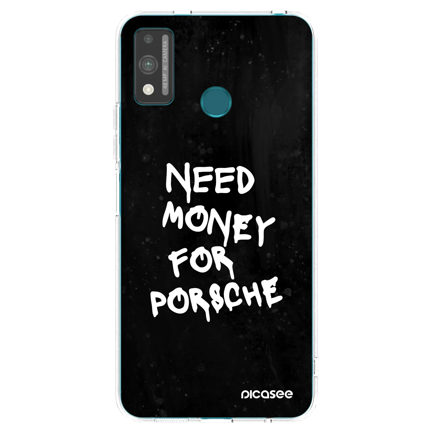 Picasee Honor 9X Lite Hülle - Transparentes Silikon - Black Dollar