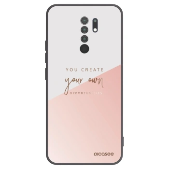 Picasee Xiaomi Redmi 9 Hülle - Schwarzes Silikon - You create your own opportunities