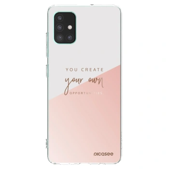 Picasee Samsung Galaxy M51 M515F Hülle - Transparentes Silikon - You create your own opportunities