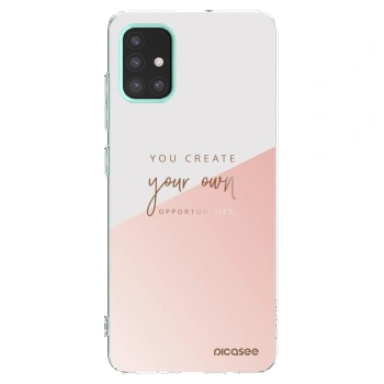Picasee Samsung Galaxy M31s Hülle - Transparentes Silikon - You create your own opportunities