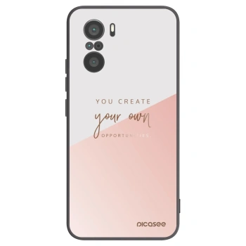 Picasee Xiaomi Poco F3 Hülle - Schwarzes Silikon - You create your own opportunities