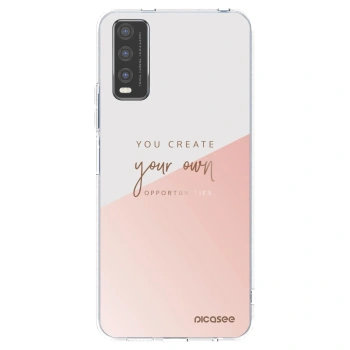 Picasee Vivo Y20s Hülle - Transparentes Silikon - You create your own opportunities