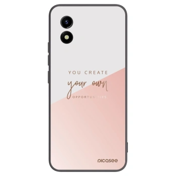 Picasee Vivo Y01 Hülle - Schwarzes Silikon - You create your own opportunities