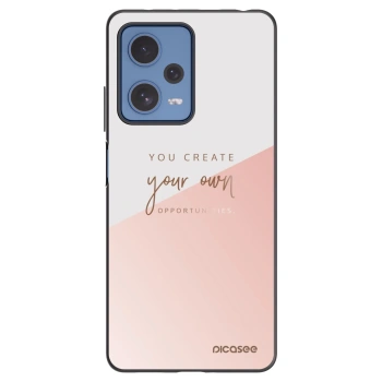 Picasee Xiaomi Redmi Note 12 Pro 5G Hülle - Schwarzes Silikon - You create your own opportunities