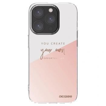 Picasee Apple iPhone 15 Pro Hülle - Transparentes Silikon - You create your own opportunities