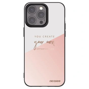 Picasee Apple iPhone 15 Pro Max Hülle - Schwarzes Silikon - You create your own opportunities