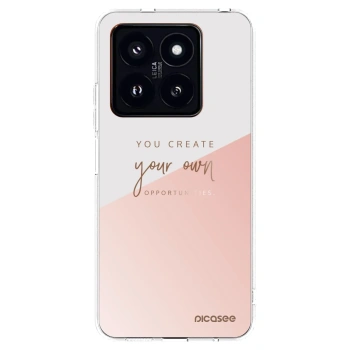 Picasee Xiaomi 14 Pro Hülle - Transparentes Silikon - You create your own opportunities