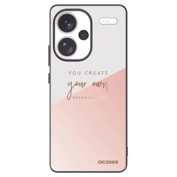 Picasee Xiaomi Redmi Note 13 Pro+ 5G Hülle - Schwarzes Silikon - You create your own opportunities