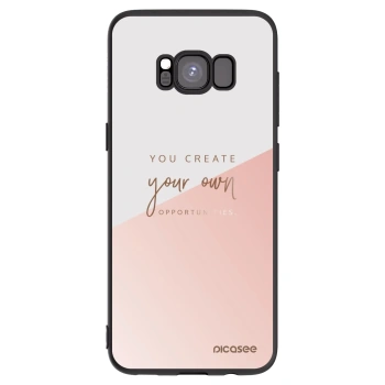 Picasee Samsung Galaxy S8 G950F Hülle - Schwarzes Silikon - You create your own opportunities