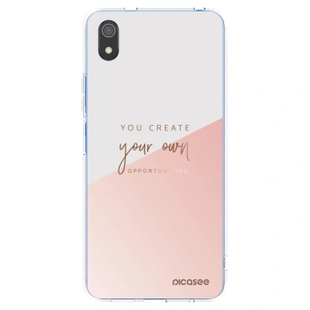 Picasee Xiaomi Redmi 7A Hülle - Transparentes Silikon - You create your own opportunities