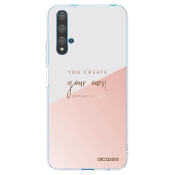 Picasee Huawei Nova 5T Hülle - Transparentes Silikon - You create your own opportunities