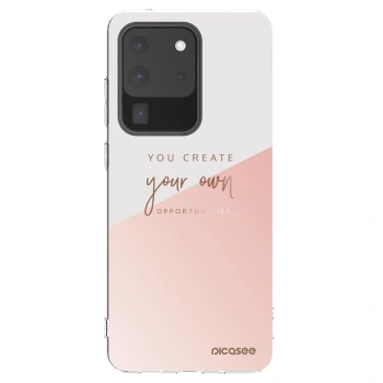 Picasee Samsung Galaxy S20 Ultra 5G G988F Hülle - Transparentes Silikon - You create your own opportunities