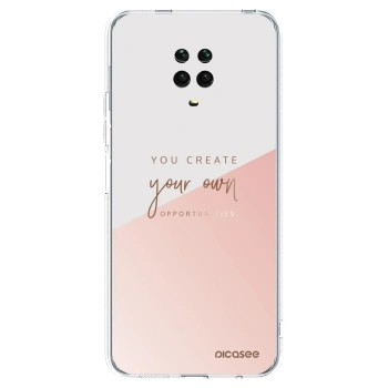 Picasee Xiaomi Redmi Note 9 Pro Hülle - Transparentes Silikon - You create your own opportunities