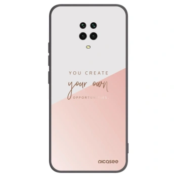 Picasee Xiaomi Redmi Note 9 Pro Hülle - Schwarzes Silikon - You create your own opportunities