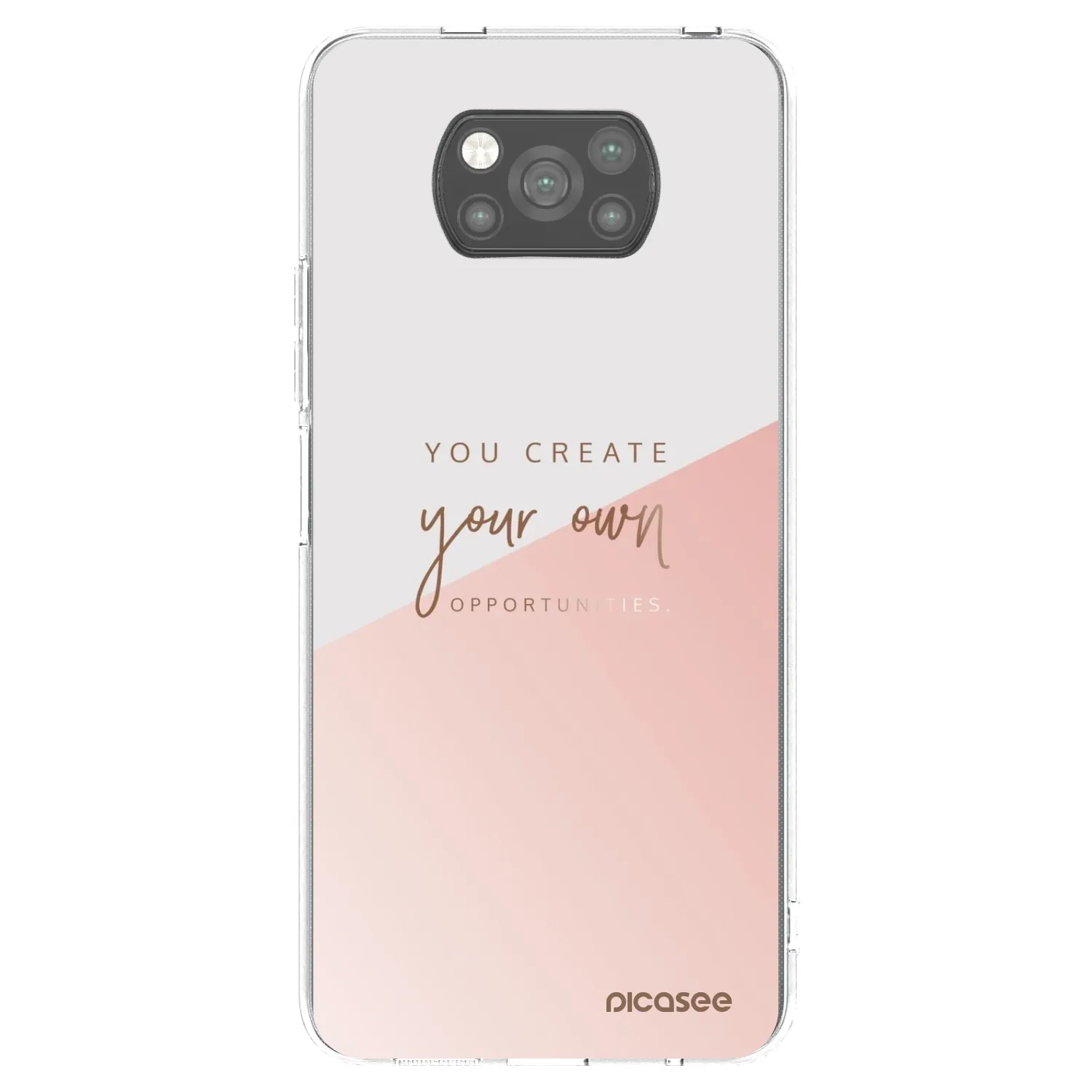 Picasee Xiaomi Poco X3 Hülle - Schwarzes Silikon - You create your own opportunities
