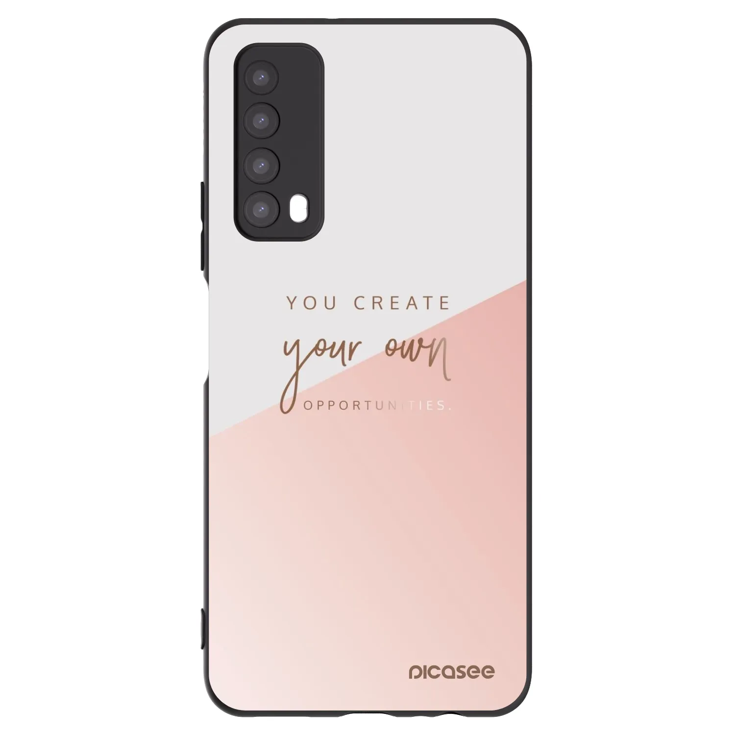 Picasee Huawei P Smart 2021 Hülle - Schwarzes Silikon - You create your own opportunities