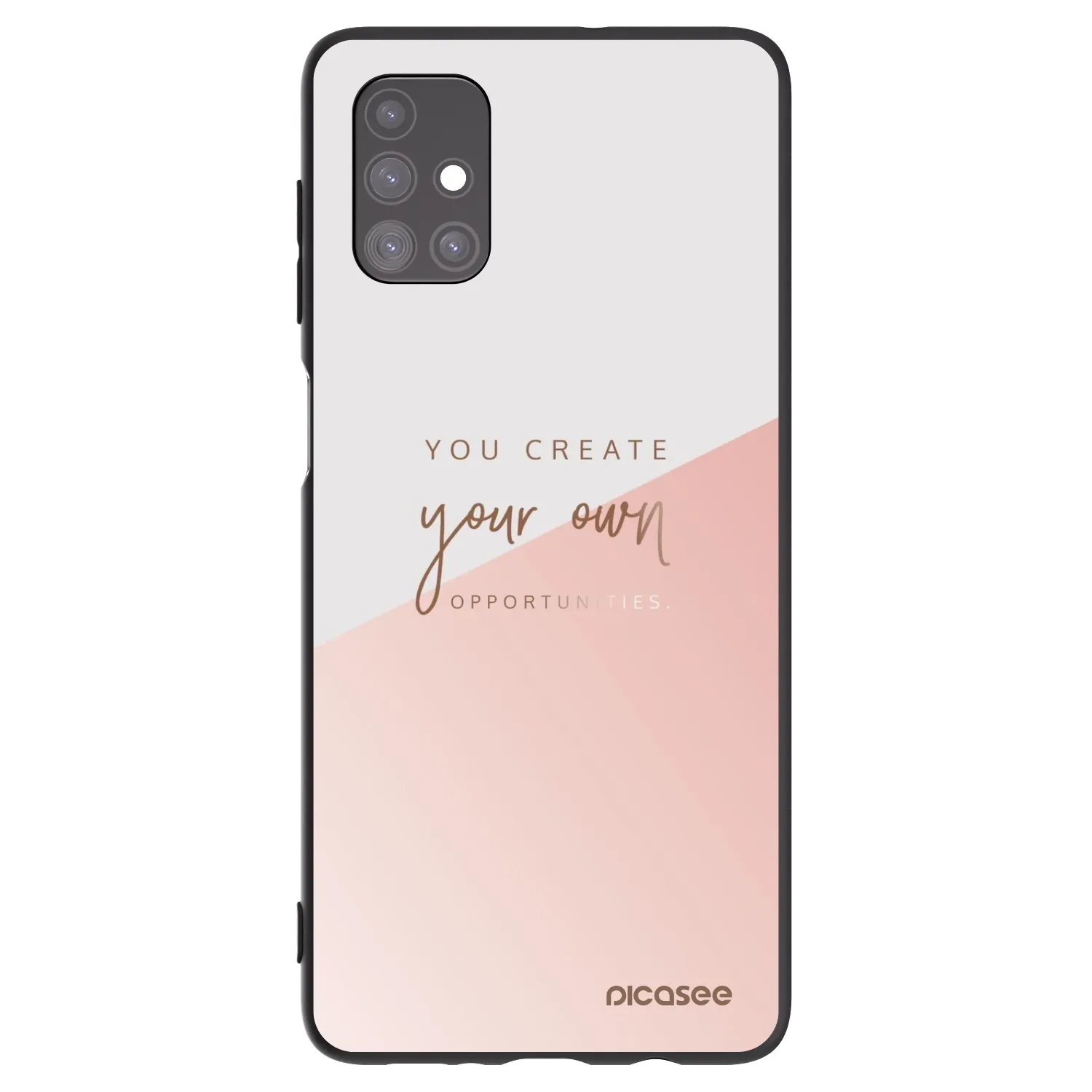 Picasee Samsung Galaxy M51 M515F Hülle - Schwarzes Silikon - You create your own opportunities