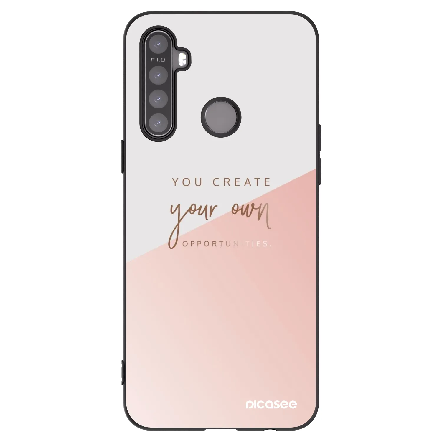 Picasee Realme 5 Hülle - Schwarzes Silikon - You create your own opportunities