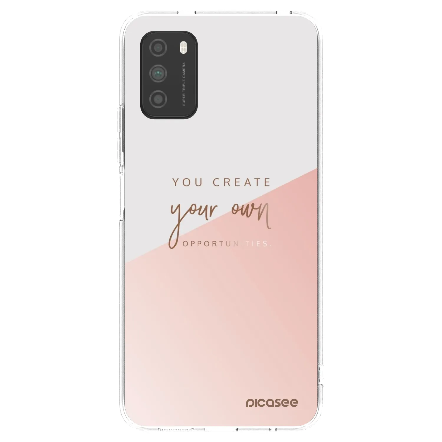 Picasee Xiaomi Poco M3 Hülle - Transparentes Silikon - You create your own opportunities