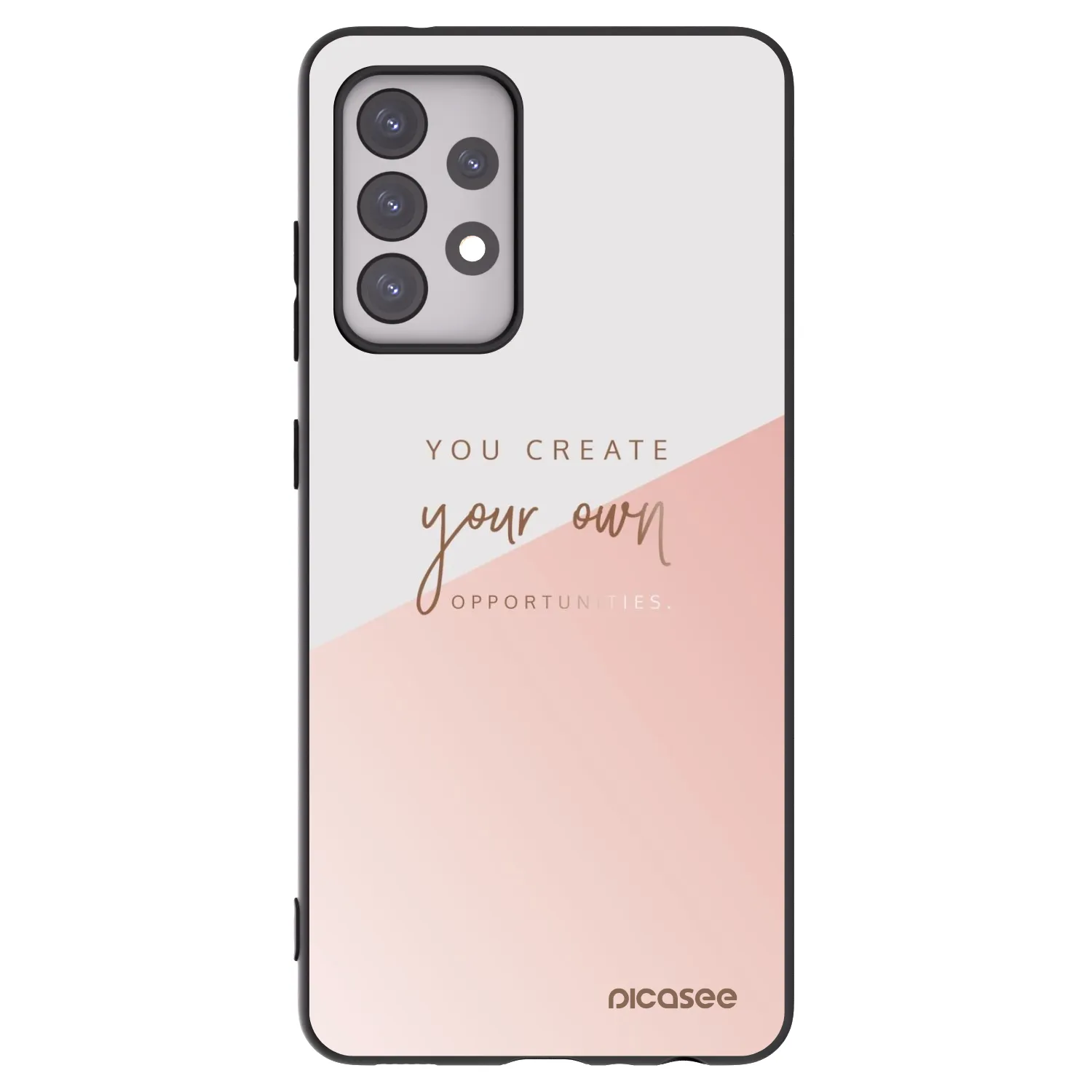 Picasee Samsung Galaxy A52 5G A525F Hülle - Schwarzes Silikon - You create your own opportunities