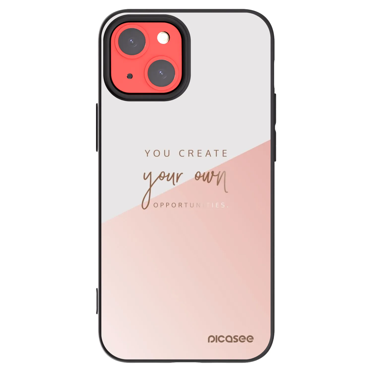 Picasee Apple iPhone 13 mini Hülle - Schwarzes Silikon - You create your own opportunities