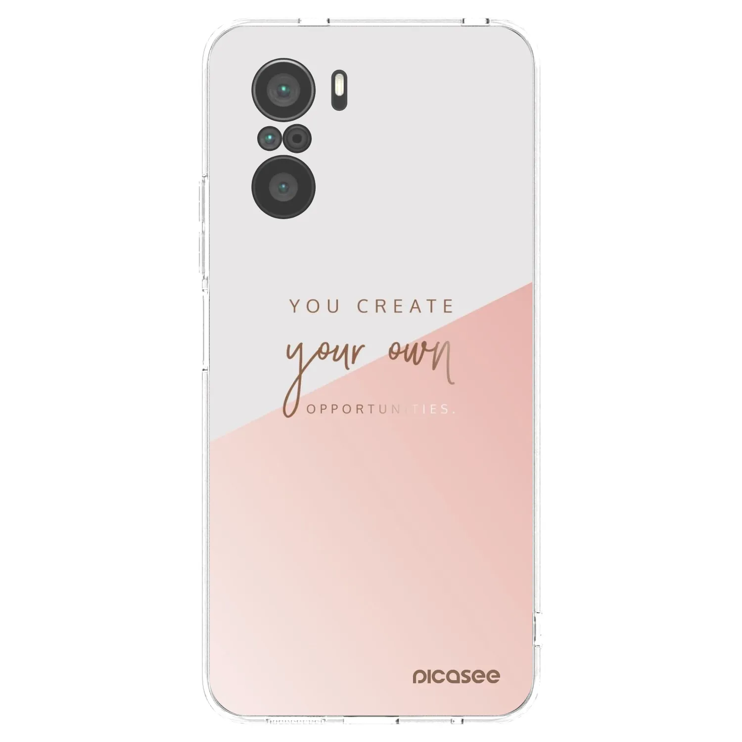 Picasee Xiaomi Poco F3 Hülle - Transparentes Silikon - You create your own opportunities