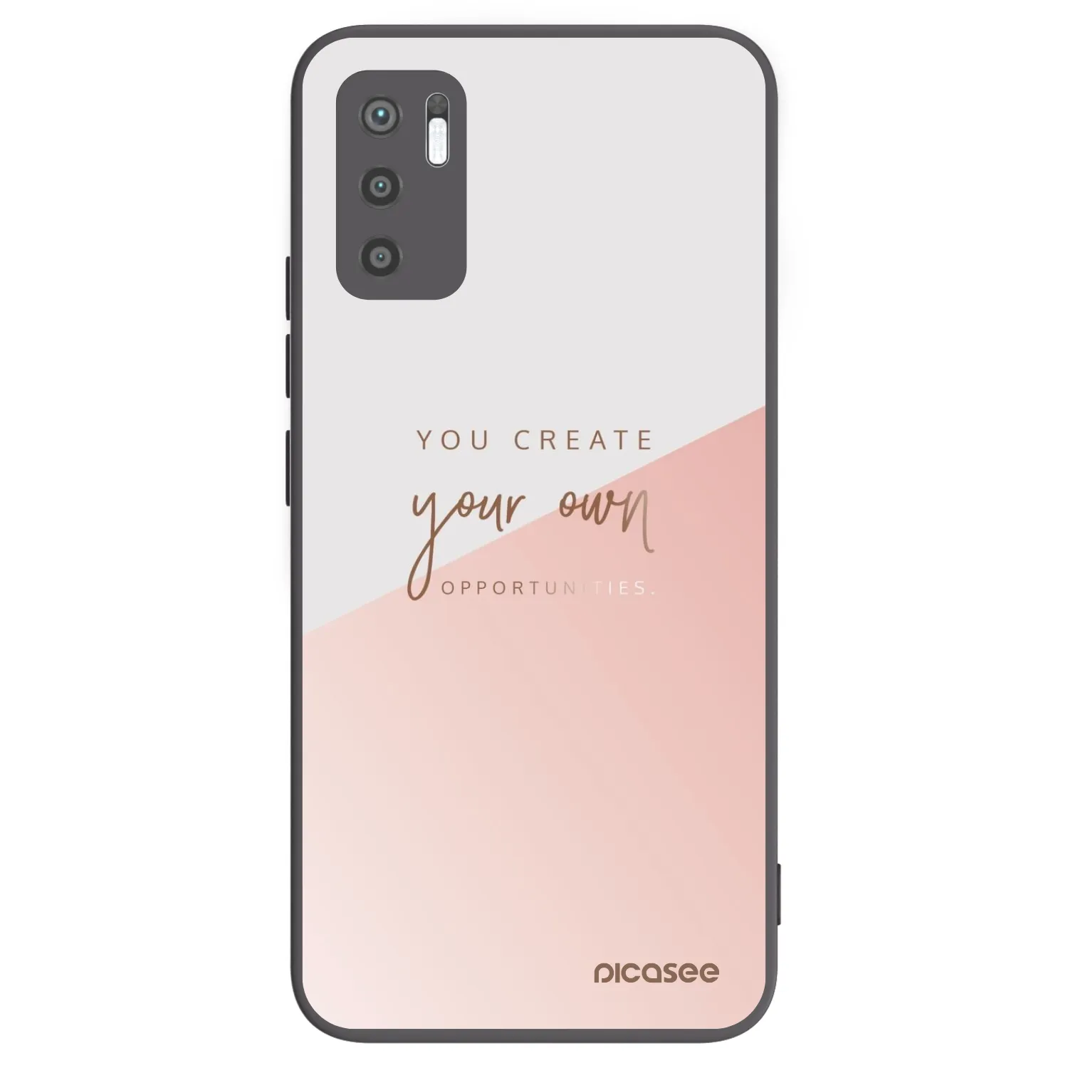 Picasee Xiaomi Redmi Note 10 5G Hülle - Schwarzes Silikon - You create your own opportunities