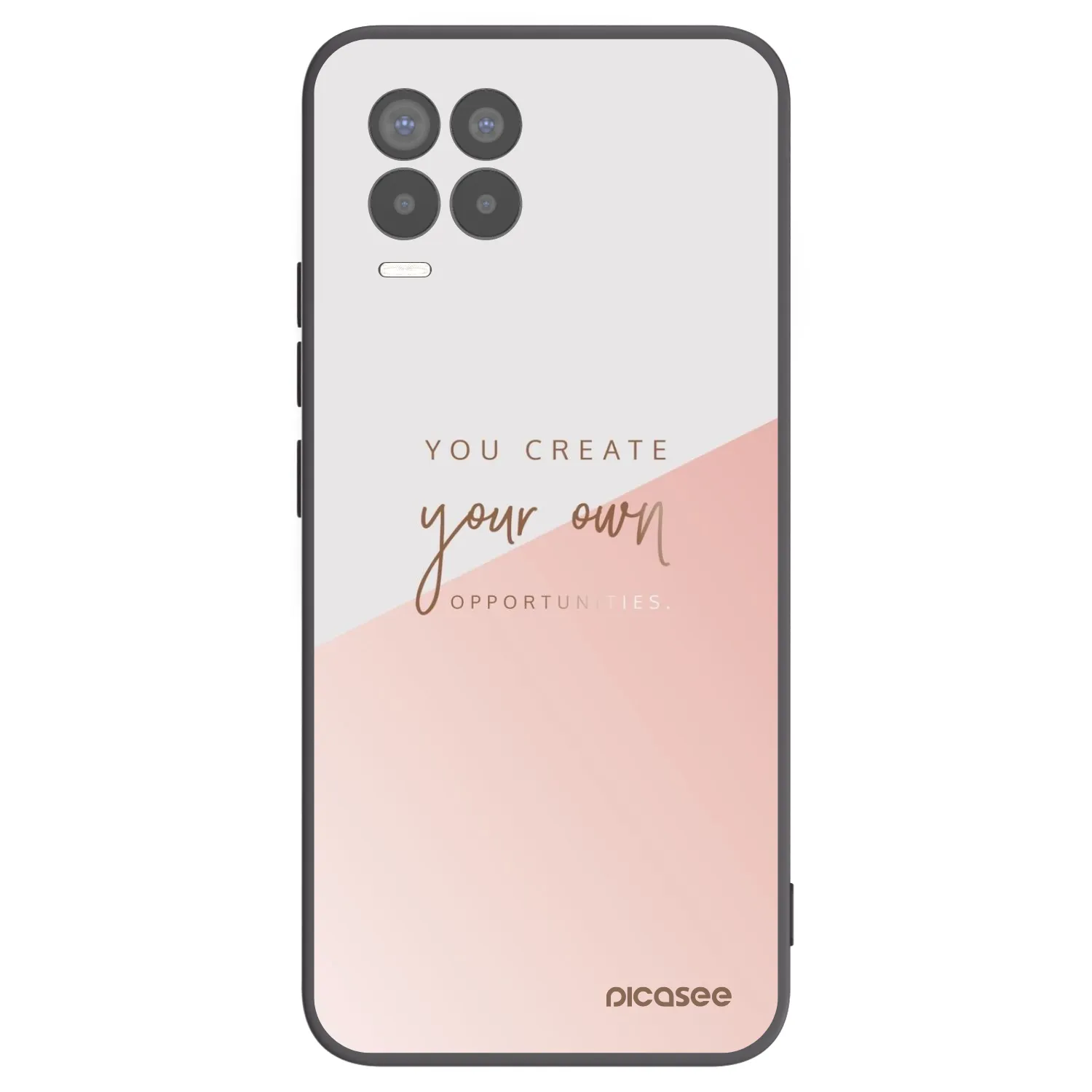 Picasee Realme 8 Pro Hülle - Schwarzes Silikon - You create your own opportunities