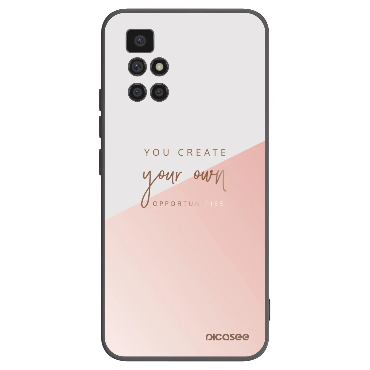 Picasee Xiaomi Redmi 10 Hülle - Schwarzes Silikon - You create your own opportunities