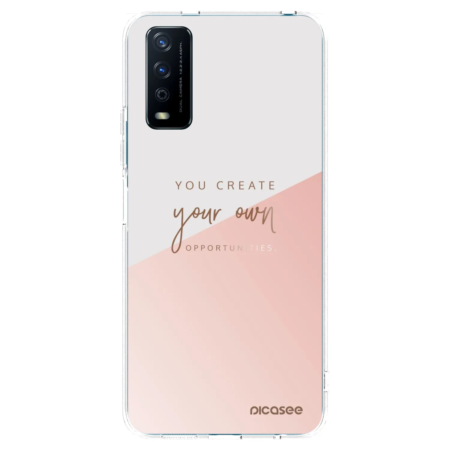 Picasee Vivo Y11s Hülle - Transparentes Silikon - You create your own opportunities