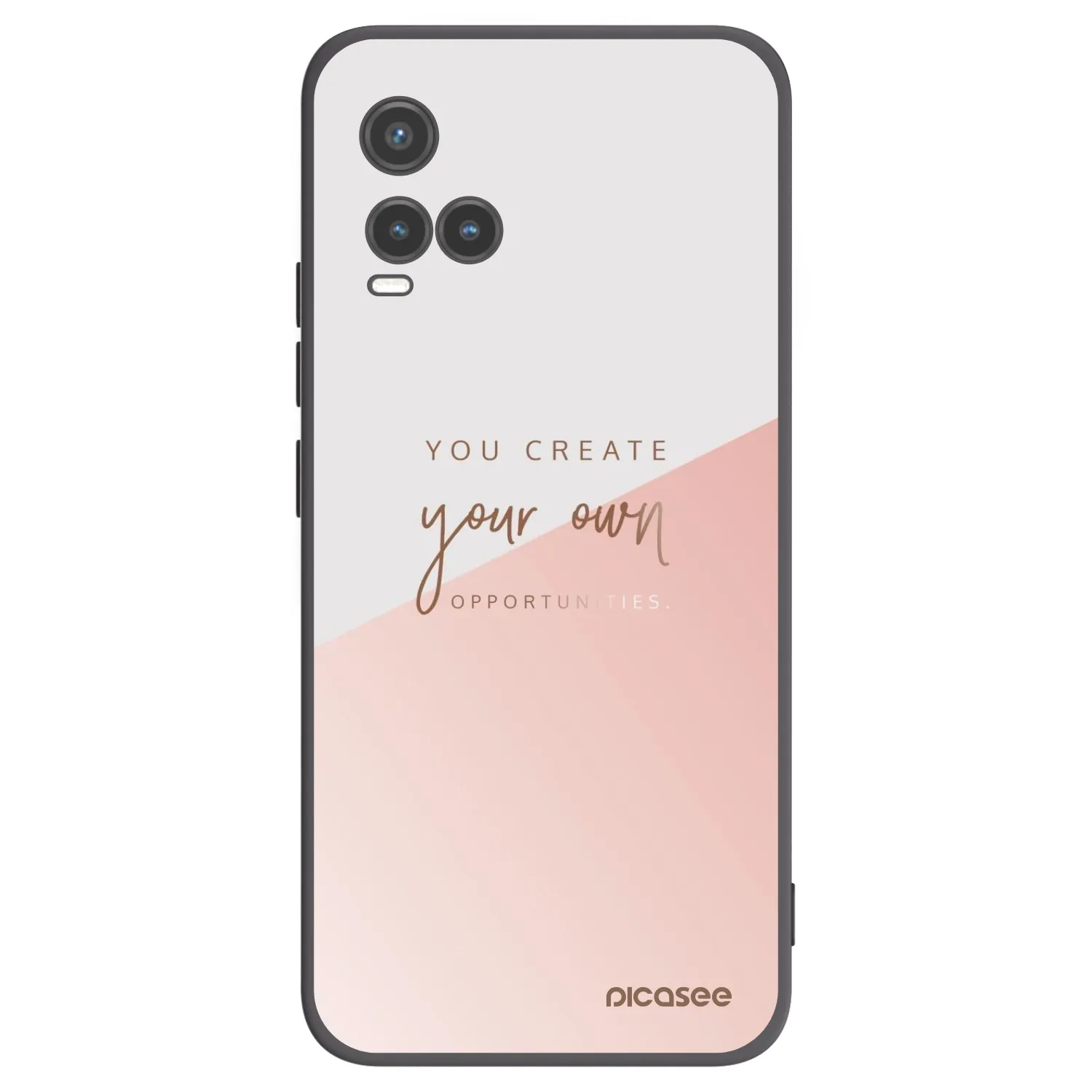 Picasee Vivo Y33s Hülle - Schwarzes Silikon - You create your own opportunities