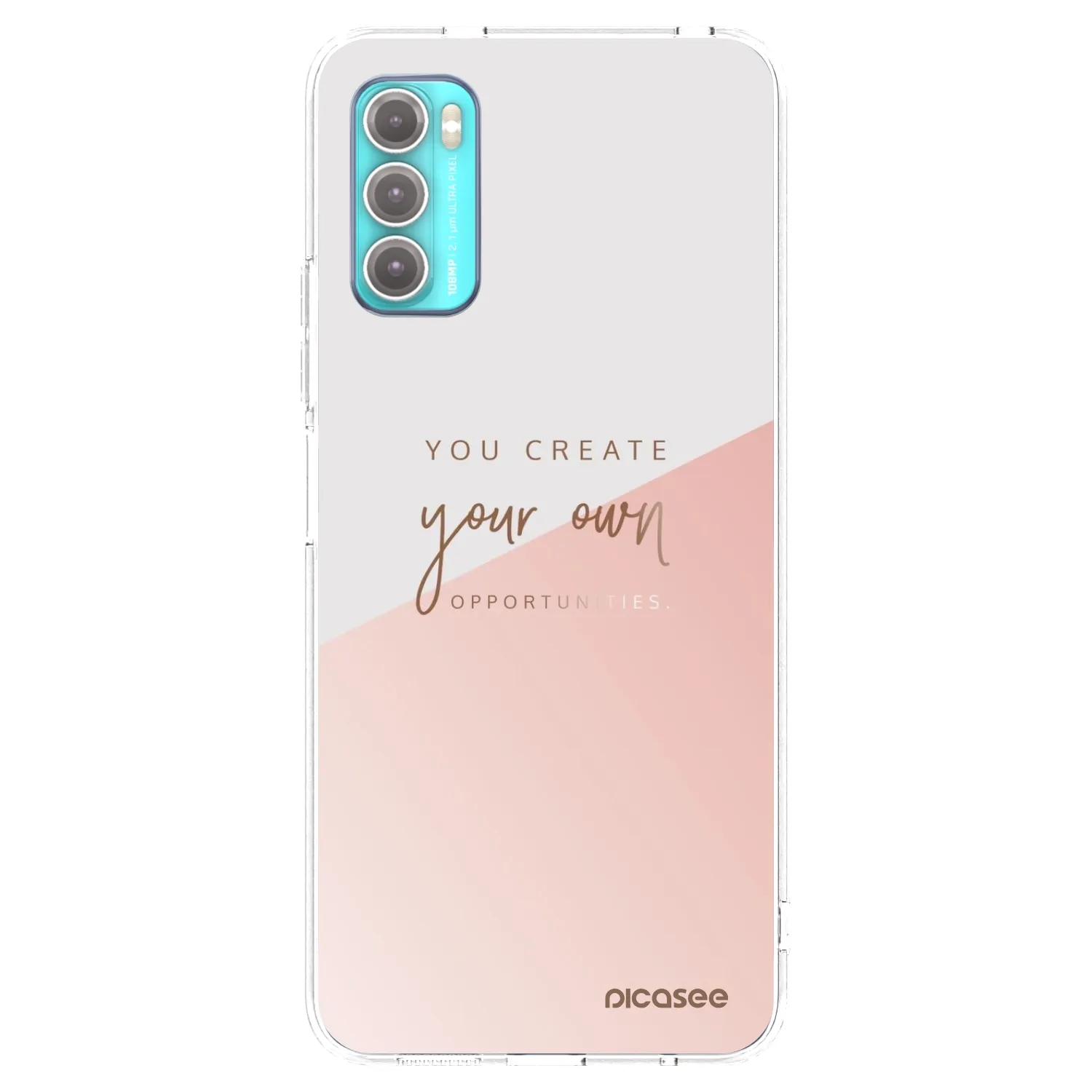 Picasee Motorola Moto G60 Hülle - Transparentes Silikon - You create your own opportunities