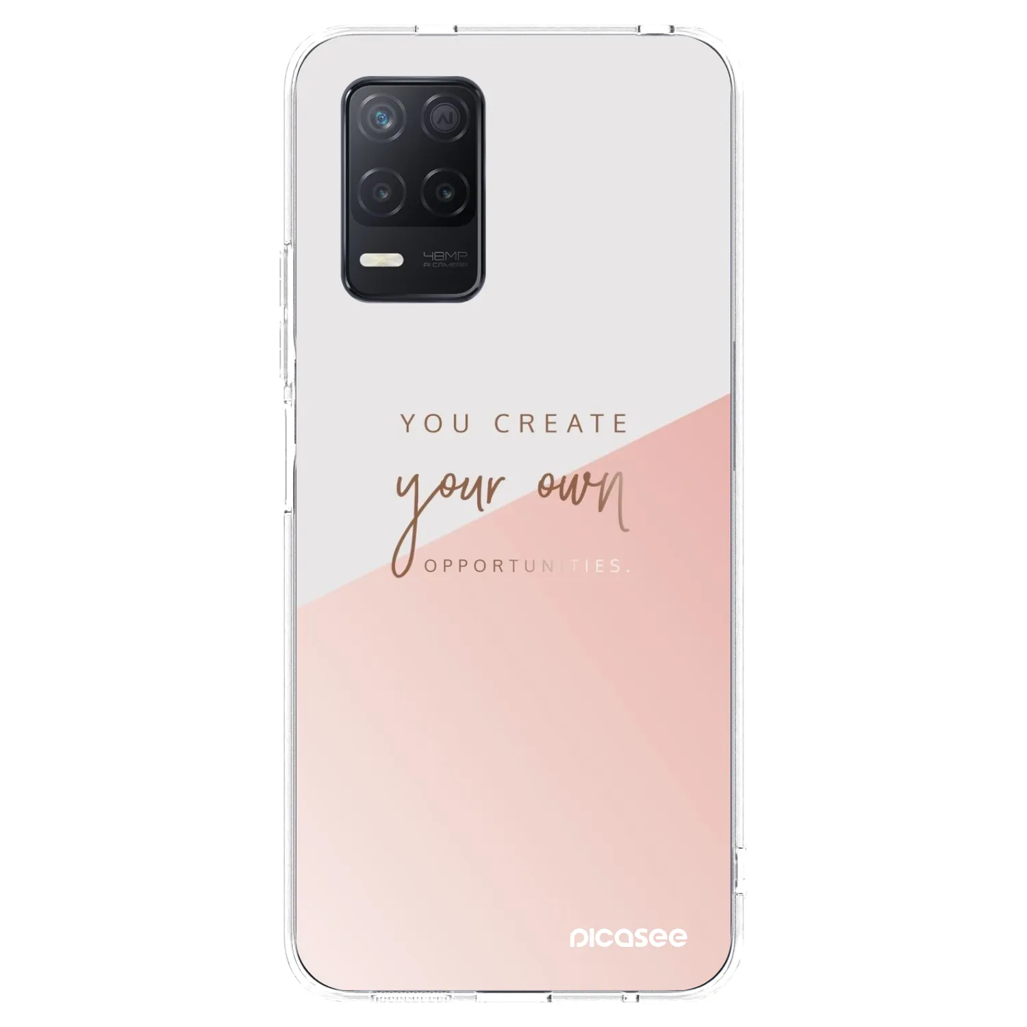Picasee Realme 8 5G Hülle - Transparentes Silikon - You create your own opportunities