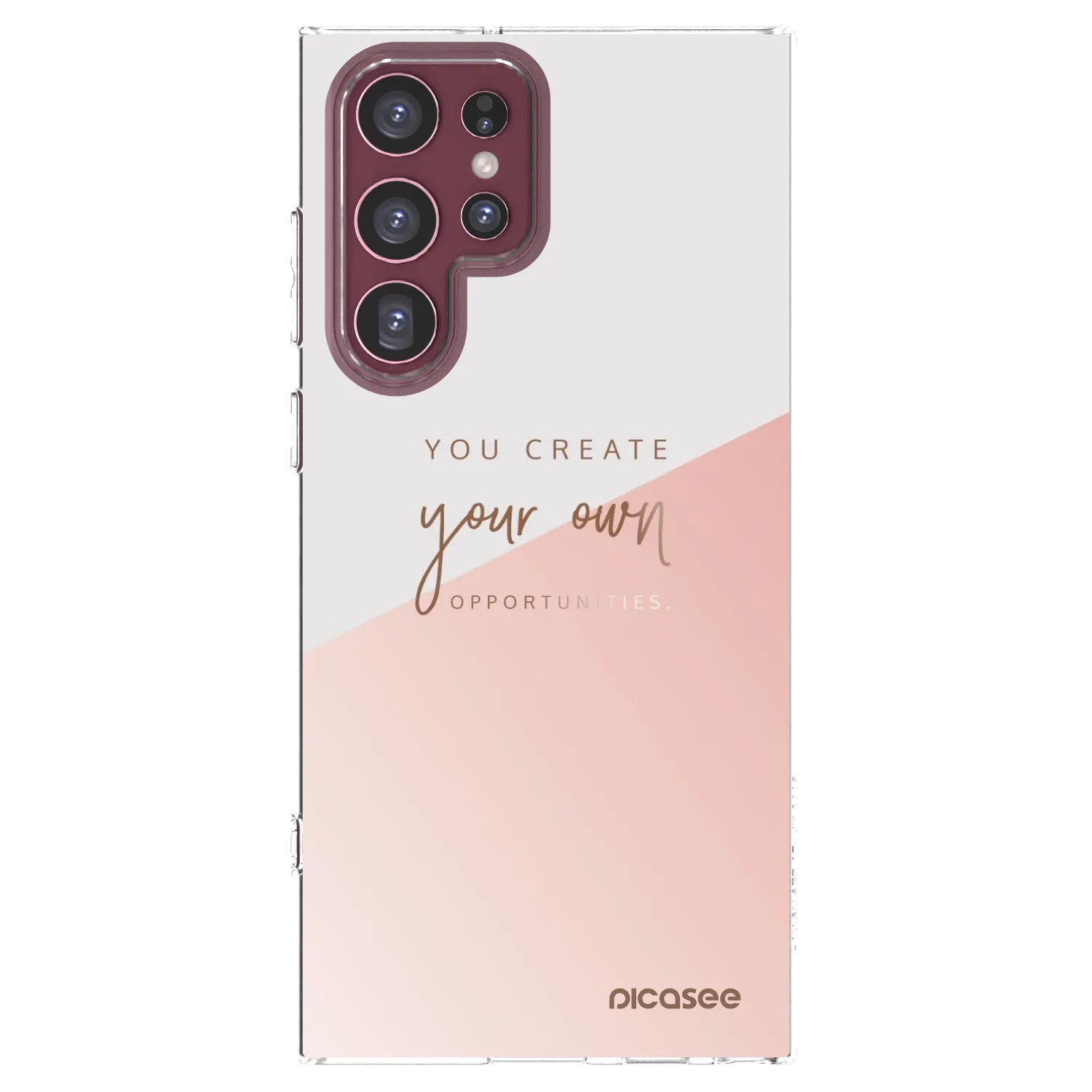 Picasee Samsung Galaxy S22 Ultra 5G Hülle - Transparentes Silikon - You create your own opportunities